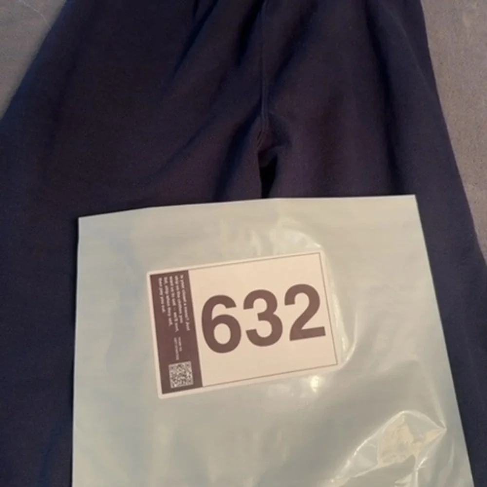 Unknown Sweatpants Kids Large Navy Blue Elastic Waist Casual Activewear